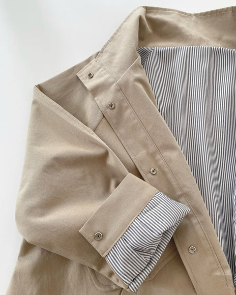 【and comfy.】【即納】  Hi-Neck Half coat