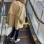 【and comfy.】【即納】  Hi-Neck Half coat