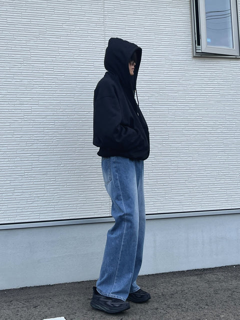 ダブルジップフードパーカー