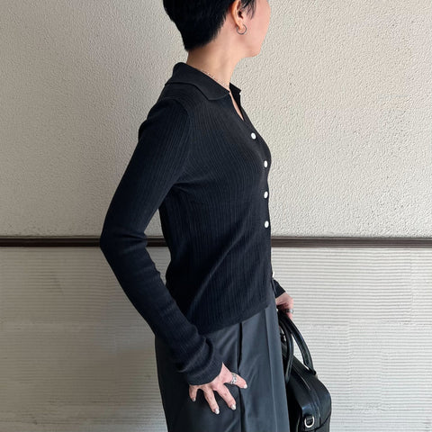 【一部即納】シアーリブニット