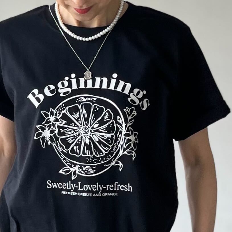 ORANGEプリントTシャツ – TRENDLE