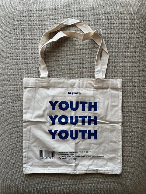 YOUTH プリントトートバッグ